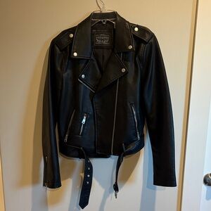 Levi's Black Leather Jacket
